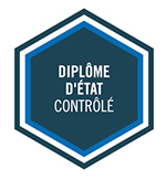 State-controlled diploma logo